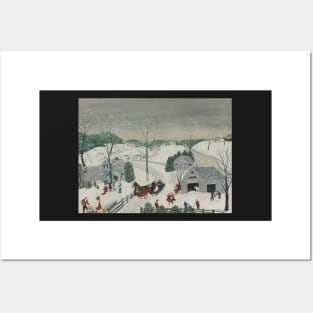 grandma moses Posters and Art